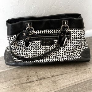 Coach B&W bag